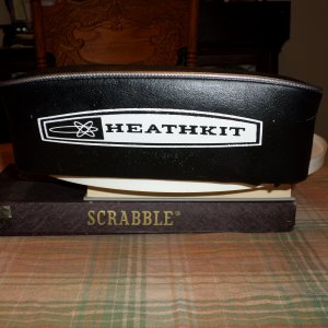 Heathkit seat cover logo