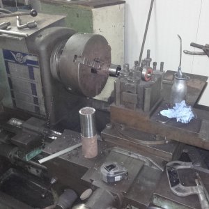 Creating parts with lathe