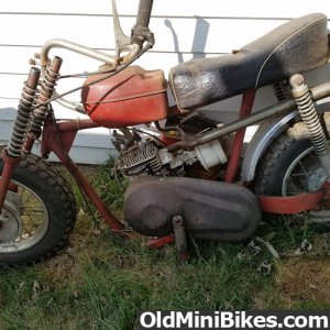 1968 Go Devil Mini Bike Model 104