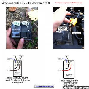 AC vs. DC powered CDI module
