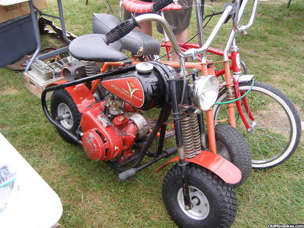 Vintage Simplex Spitfire mini bike chrome fender set front & rear w/ RH notch 