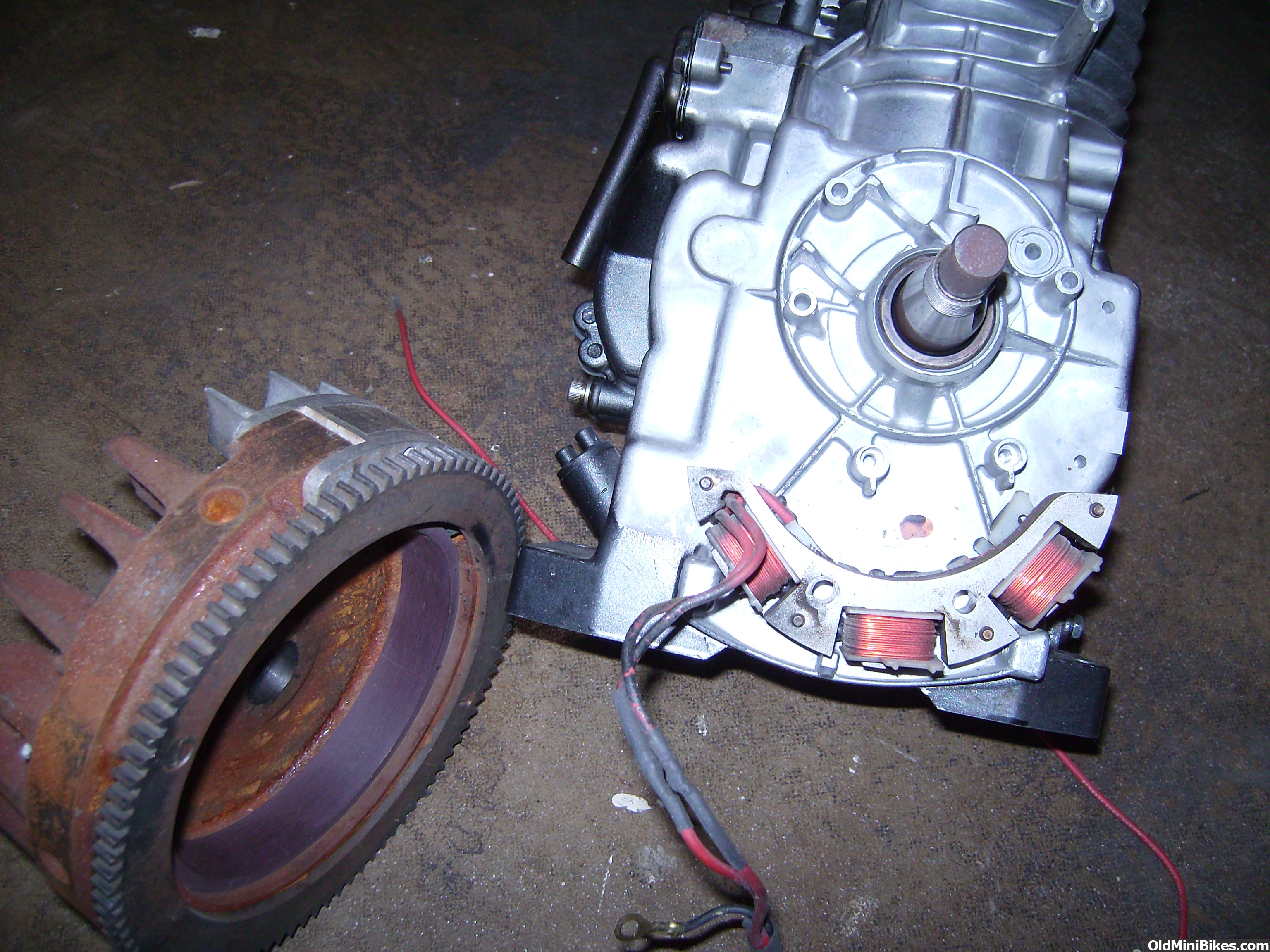 5hp Briggs charging coil and flywheel