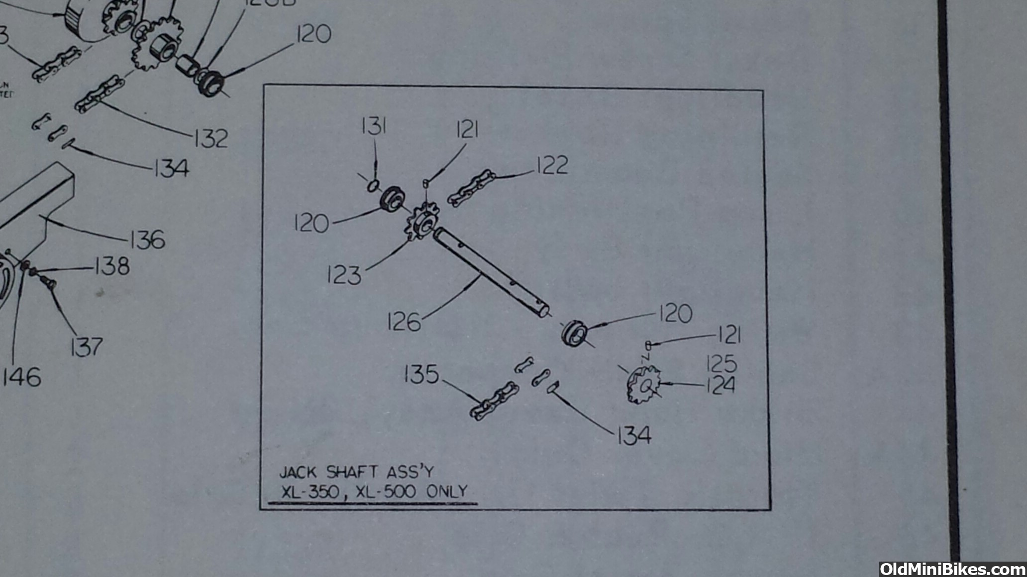 How do I remove 1968 Rupp Jackshaft bearings?