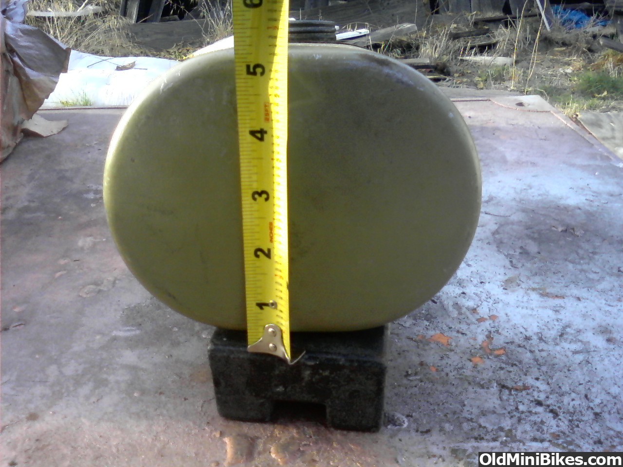 Used gas tanks. Oval and round