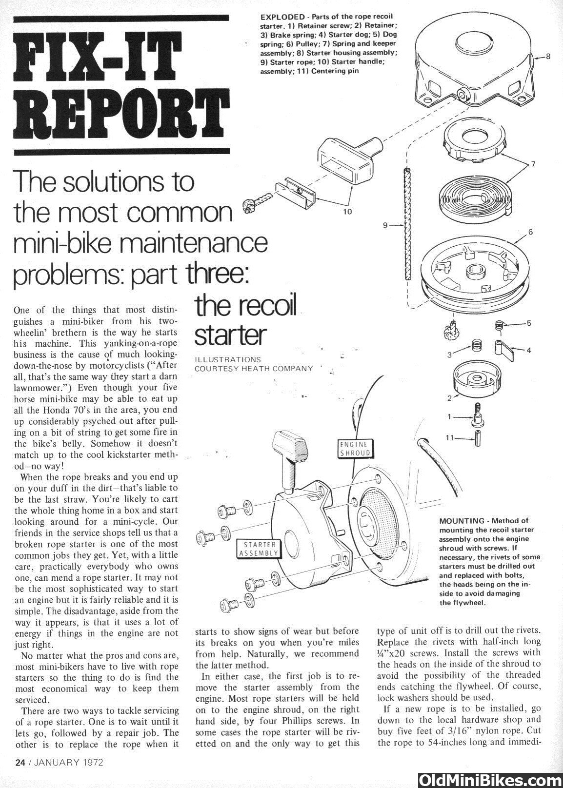 Tech Tip Recoil Starter Repair