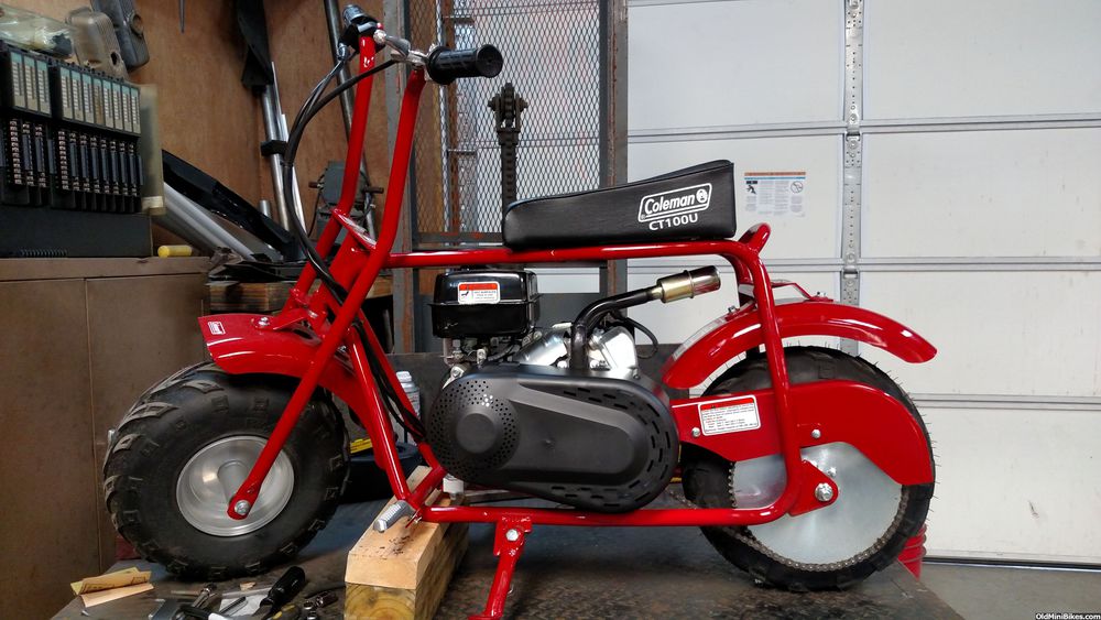 coleman mini bike ct100