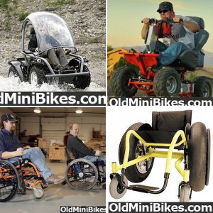 Gas powered and all-terrain wheelchairs