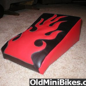 Made for MDB...the black is done in leather..the red marine vinyl