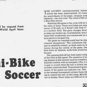 mini bike soccer
