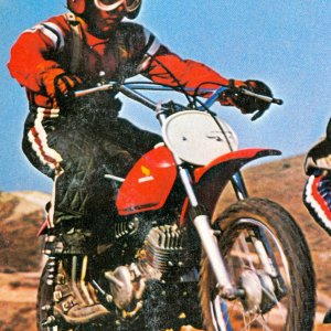 Honda MR-50 Ad Photo 1974 Close up zoomed from ad