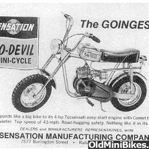 Sensation Go-Devil Minibike Ad
