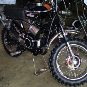 Windber ,Pa 2009 minibike show, Very nice custom Black widow.