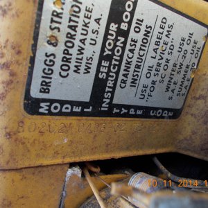 1972 Briggs 3hp