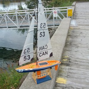 RC sailboat racing