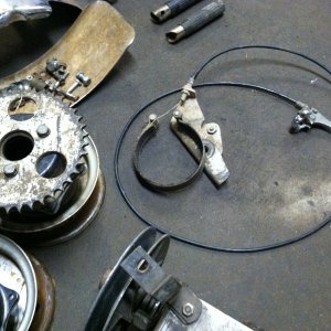 MTD Parts - Rear wheel and brake setup