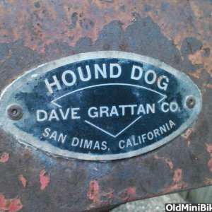 Hound Dog Badge Tag