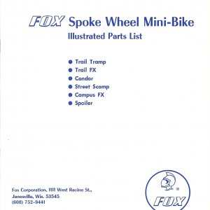 Parts List Cover Page