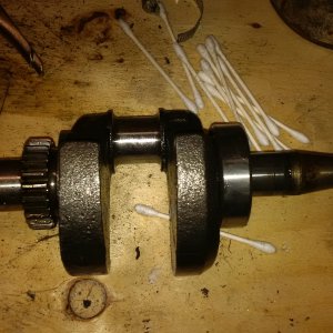 I/c reduction gear crank