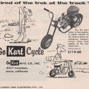 Go Kart Cycle Ad