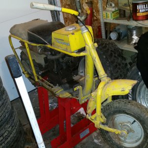 Front tires fixed and back on