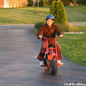 My Daughter riding the DB30