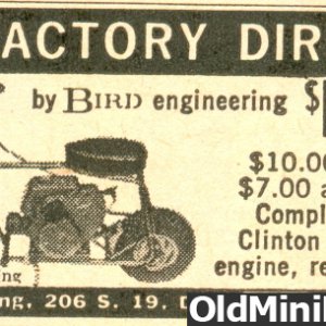 Bird Wren Ad 1964