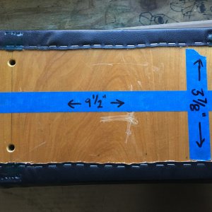 Seat hole dimensions.