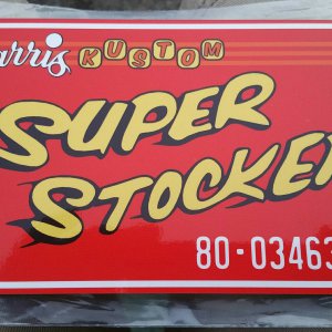 My Barris super stocker custom license plate