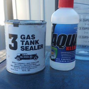 Tank cleaner and sealer