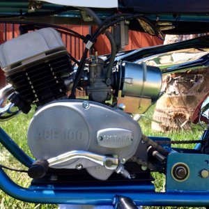 Freshly rebuilt Hodaka Ace 100 E Code motor