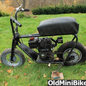 black bike left side