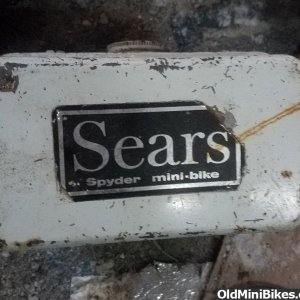 Sears Spyder Gas Tank