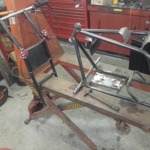 Disassembling of minibike