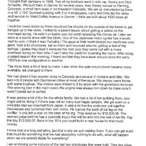 Letter From larry schaefer