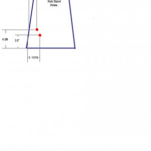 Super bronc kick stand holes