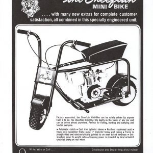 Cheeftah Mini Bike Ad