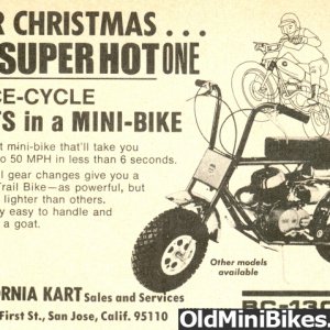 Bonanza 1300S Christmas Ad 1-1967