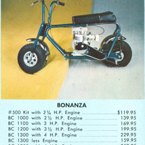 Bonanza Hegar Ad Pricing May 1967