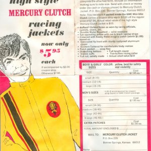 Mercury Clutch Jacket Offer