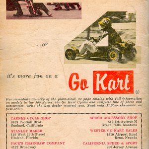 Go-Kart Cover Ad 11-1960