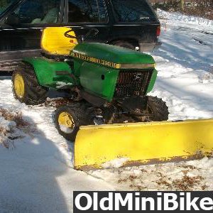 deere 314 snow plow