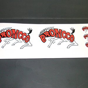 bronnco decals