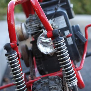 red minibike rear top