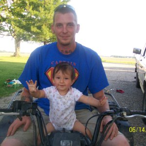 me and my daughter on the 600