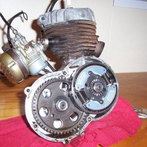 Inside the clutch cover