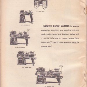 South Bend lathes ad