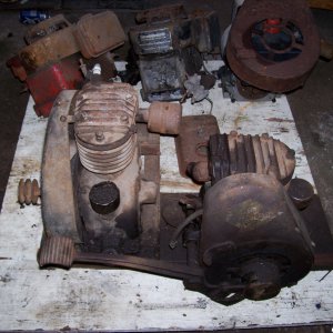 30's Briggs Model Y kick start iron motor