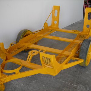 Trailer with paint