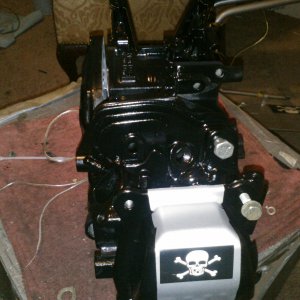 blacked out gx 200 block ready for internals