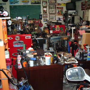Messy garage